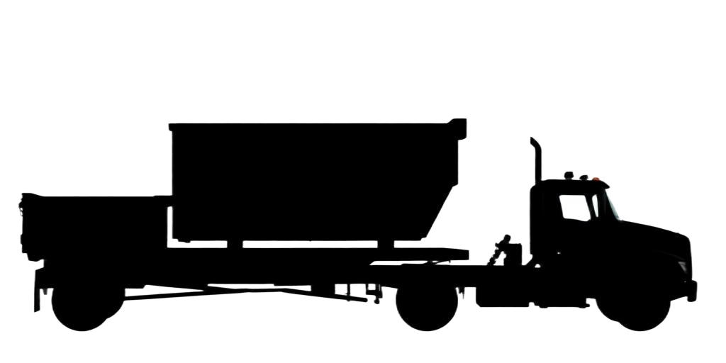 Superior Waste roll-off dumpster truck silhouette